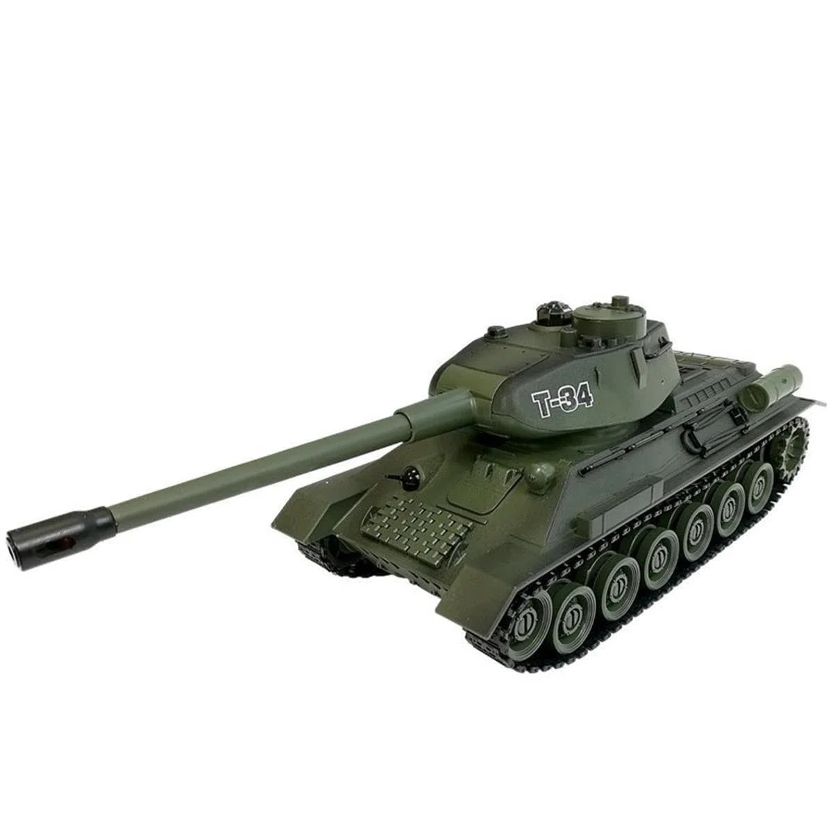 efaso Tank telecomandato T-34 99815-27/40 MHz serbatoio telecomandato con funzione di tiro (simulazione) / sistema di combattimento a infrarossi/torre rotante con suono e luce 1:28 - modello di