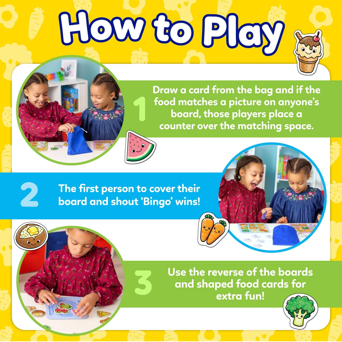 Orchard Toys - Gioco di Bingo Food: 1-4 Giocatori, Età consigliata 3-6 anni, Gioco di Loto in spagnolo