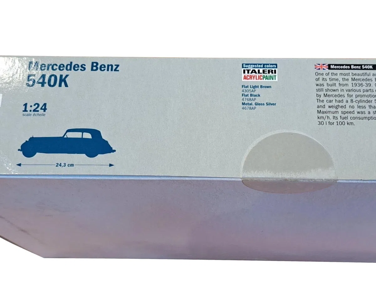 Italeri 3701 - Mercedes Benz 540k Model Kit Scala 1:24