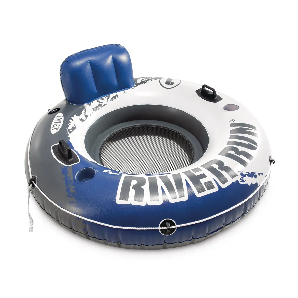 Intex 58825EU - Ciambella Gonfiabile Mare River Run, Vinile, Multicolore, 135 cm