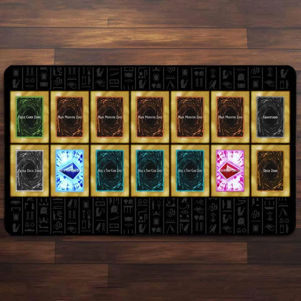 Classic (Bordi Cuciti) - Tappetino per 1 Giocatore Master Rule Duel Field Zones - Tappeto per Gioco Magic The Gathering - Playmat Compatibile con Magic, MTG, Pokemon, TCG