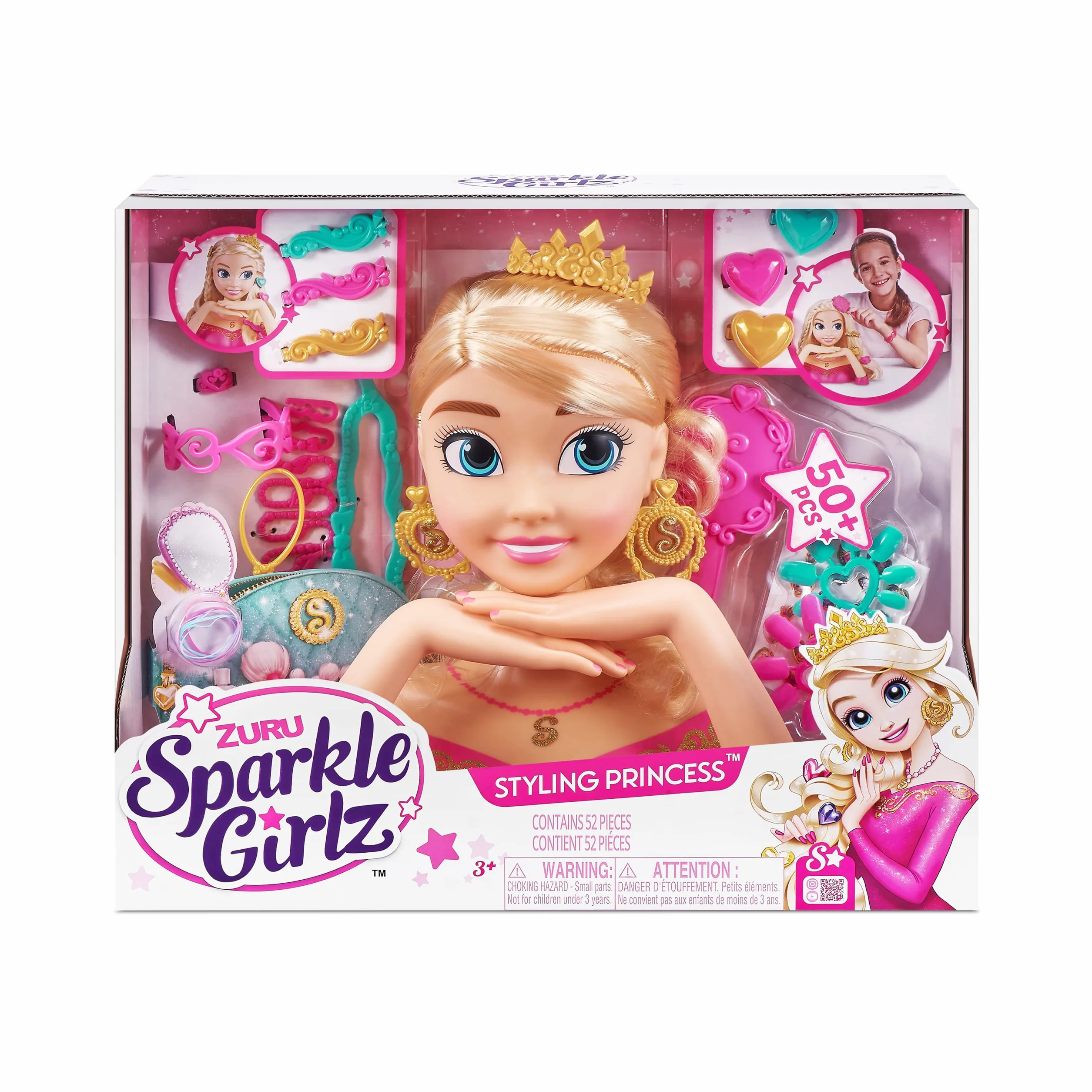 Sparkle Girlz ZURU 10025 - Testa per Capelli