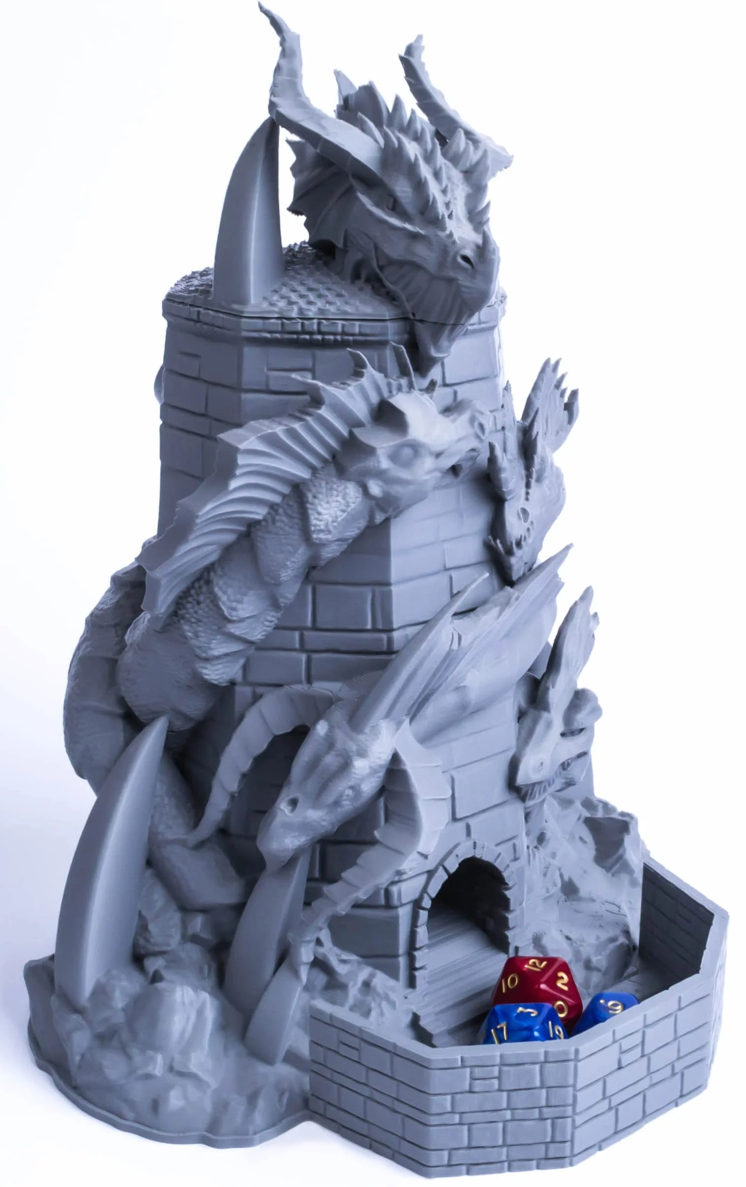 Tiamat - Torre di dadi con la regina dei draghi malvagi, perfetto per dungeon e draghi e altri giochi di ruolo da tavolo