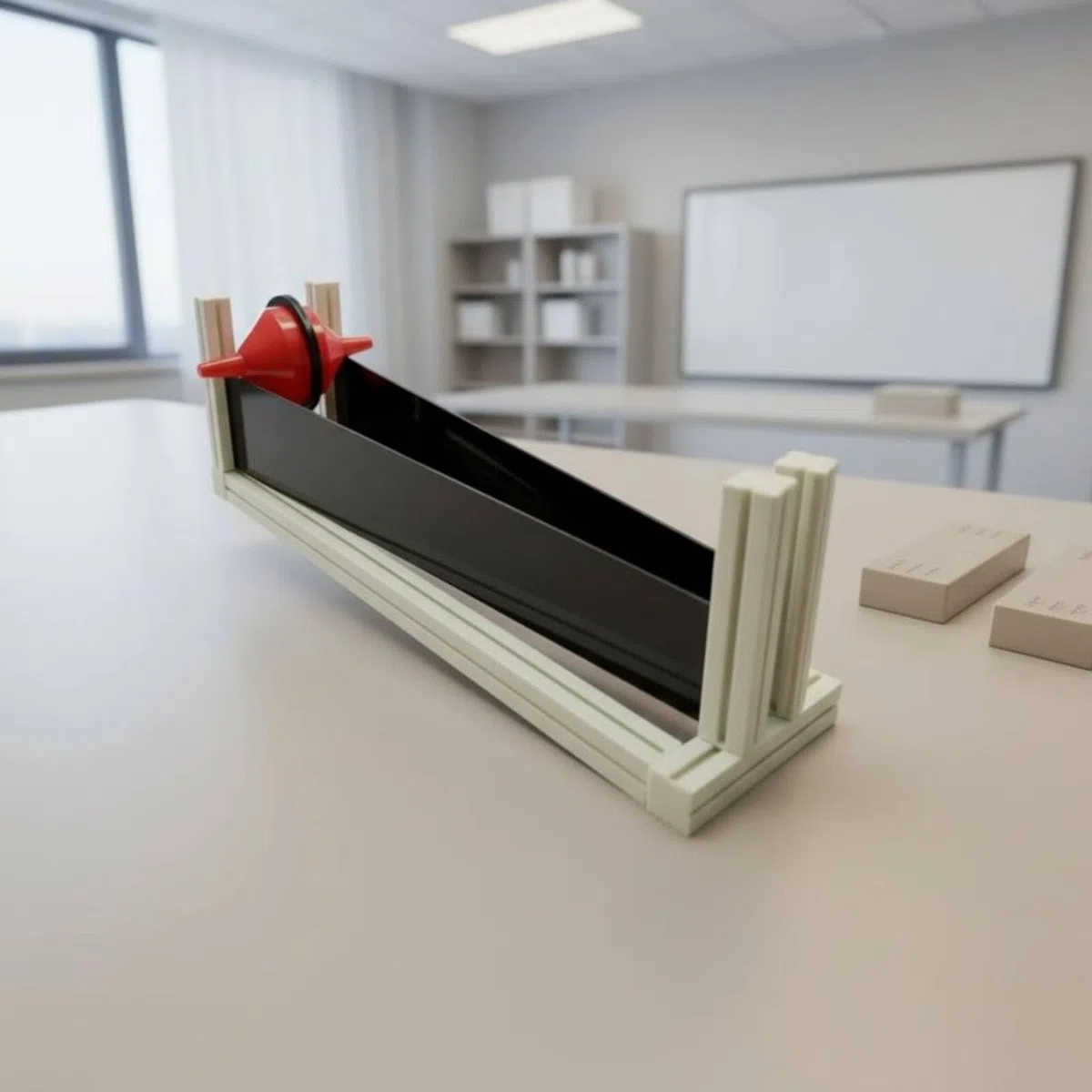 Dimostratore Cono Esperimento Scientifico Esposizione Centro Massa Apparato Fisico Materiale Plastica Osservazione Aperta Adatto per Lezioni Pratiche Attività Educative