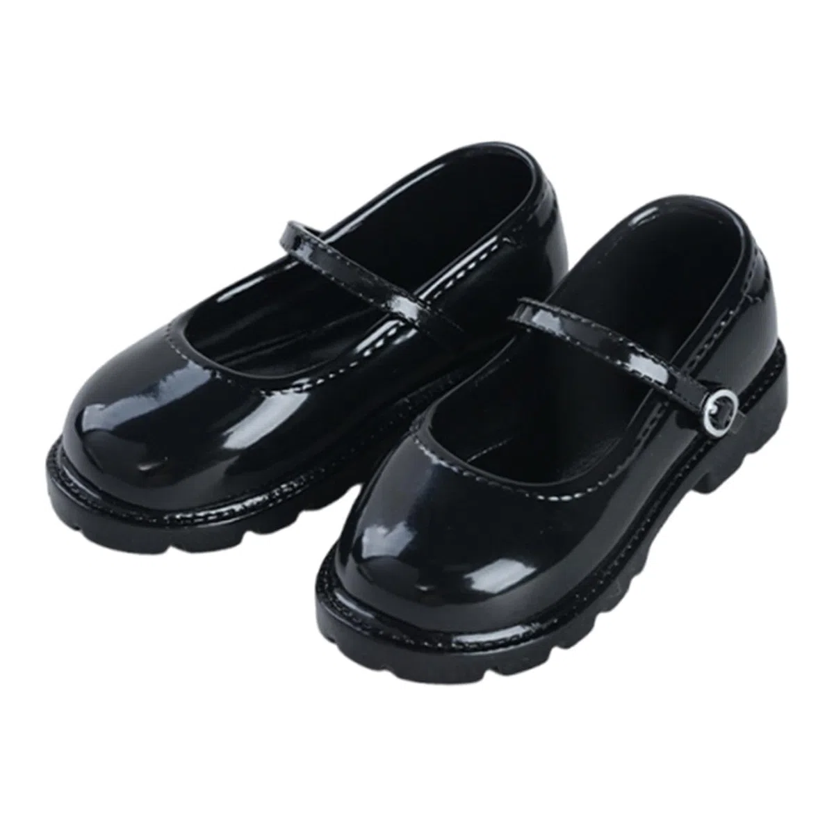 Harilla Scarpe Bambola 1/4 per Bambole BJD Miniature Accessori Figure Collezionabili in PU Resistenti a Usura Adatte a Collezionisti E Decorazione Casa, Nero