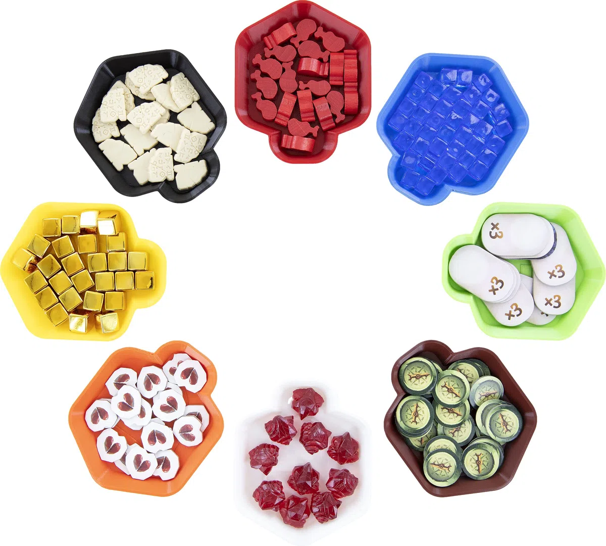 Feldherr Set di Valore da 16 Pezzi Vassoio per gettoni Shell Classic