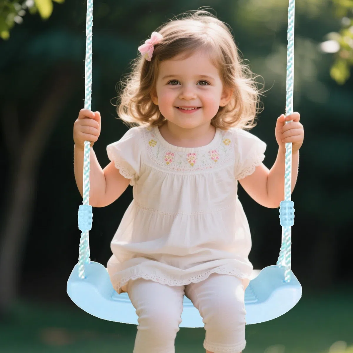 Sedile oscillante per il servizio pesante, sedile swing per bambini, Accessori oscillanti, Comodo sedile ergonomico reggerabile con divertimento interattivo a corda regolabile per l'uso all'interno e