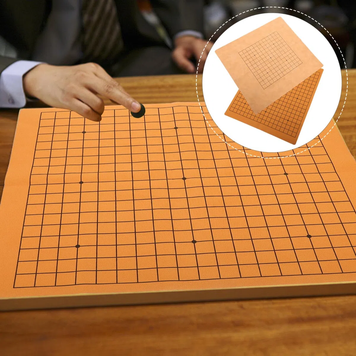 FOMIYES Tavola da gioco pieghevole in similpelle, 2 pezzi, da viaggio, portatile, per bambini, adulti, viaggi a casa