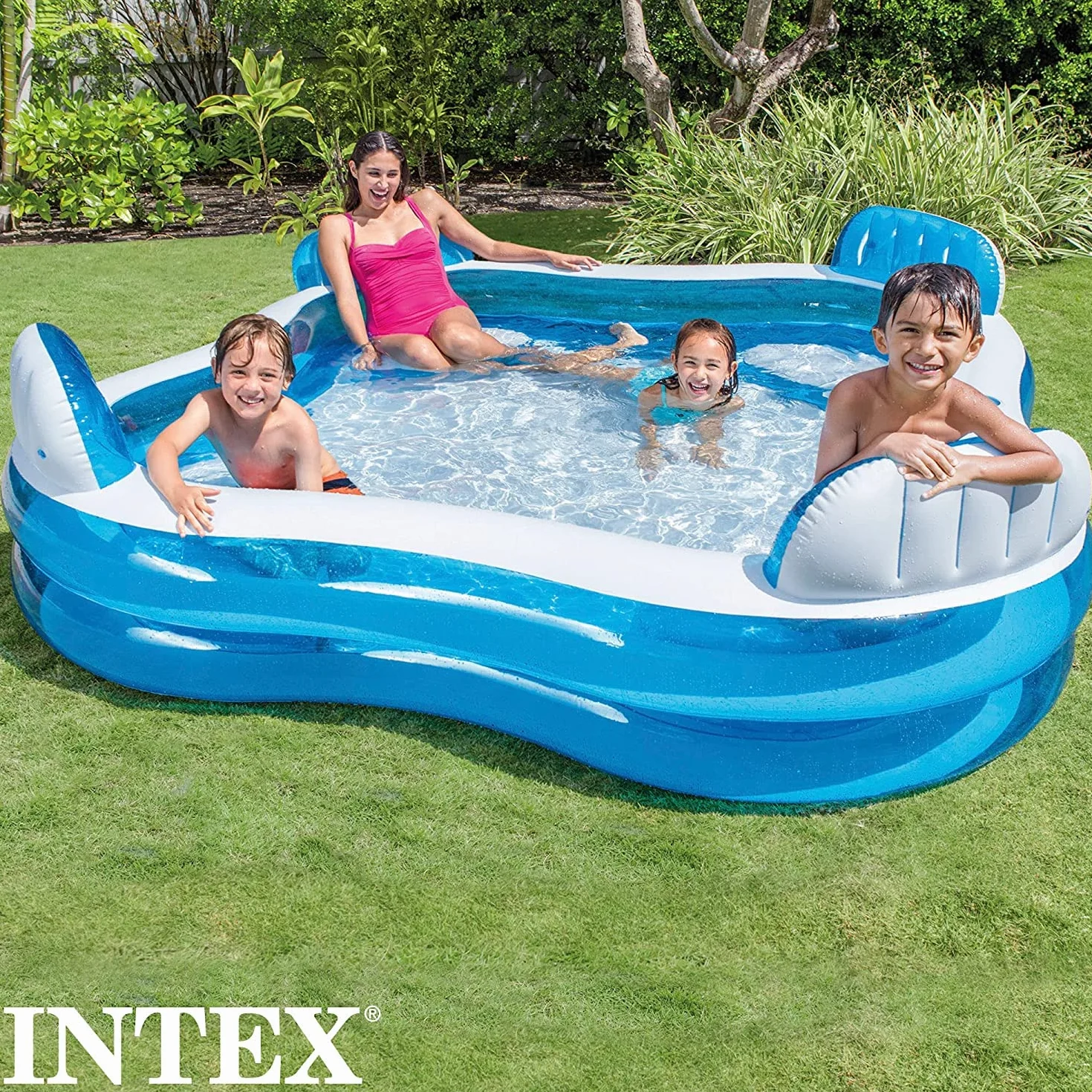 Piscina gonfiabile family 229x229x66 cm Intex 56475 *01558