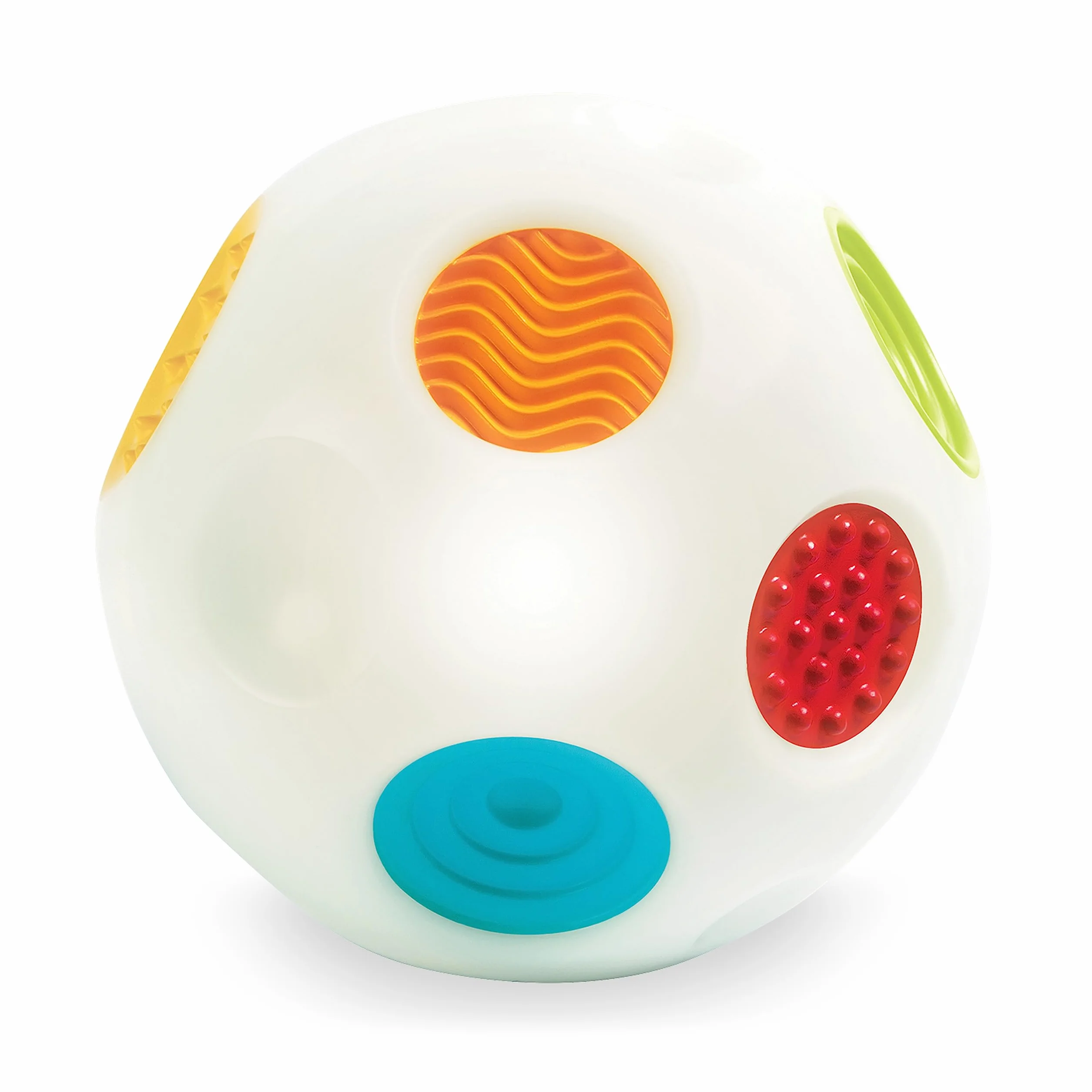 Infantino - Senso Sensoriale - Stimola lo Sviluppo Sensoriale - Palla Sonora Musicale - Giocattoli Educativi - Favorisce le Competenze Motorie - Regalo Neonato per Bambini da 9 a 36 Mesi