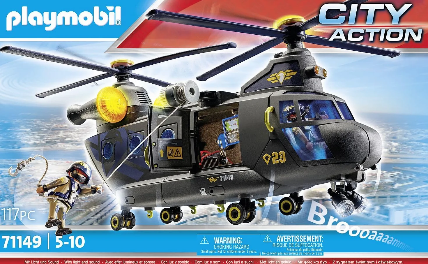 Playmobil- Elicottero unità Tattica, 71149