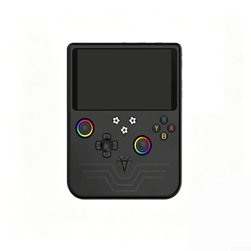 R60MAX Console per videogiochi portatile retrò con display HD IPS da 5,0 pollici e oltre 20000 giochi integrati, portatile per dispositivi di gioco Linux, per viaggi e pendolarismo (nero)