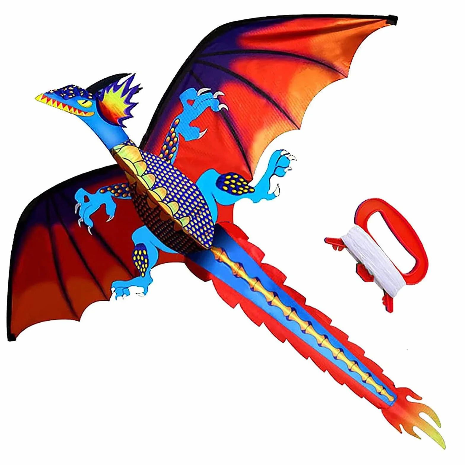 Touch the sky Enorme Aquilone Drago per Bambini e Adulti, Facile da Volare, Design Della Struttura Unico, Eccellenti Giochi All'aperto e Giocattoli di Attività, Adatto ai Principianti.