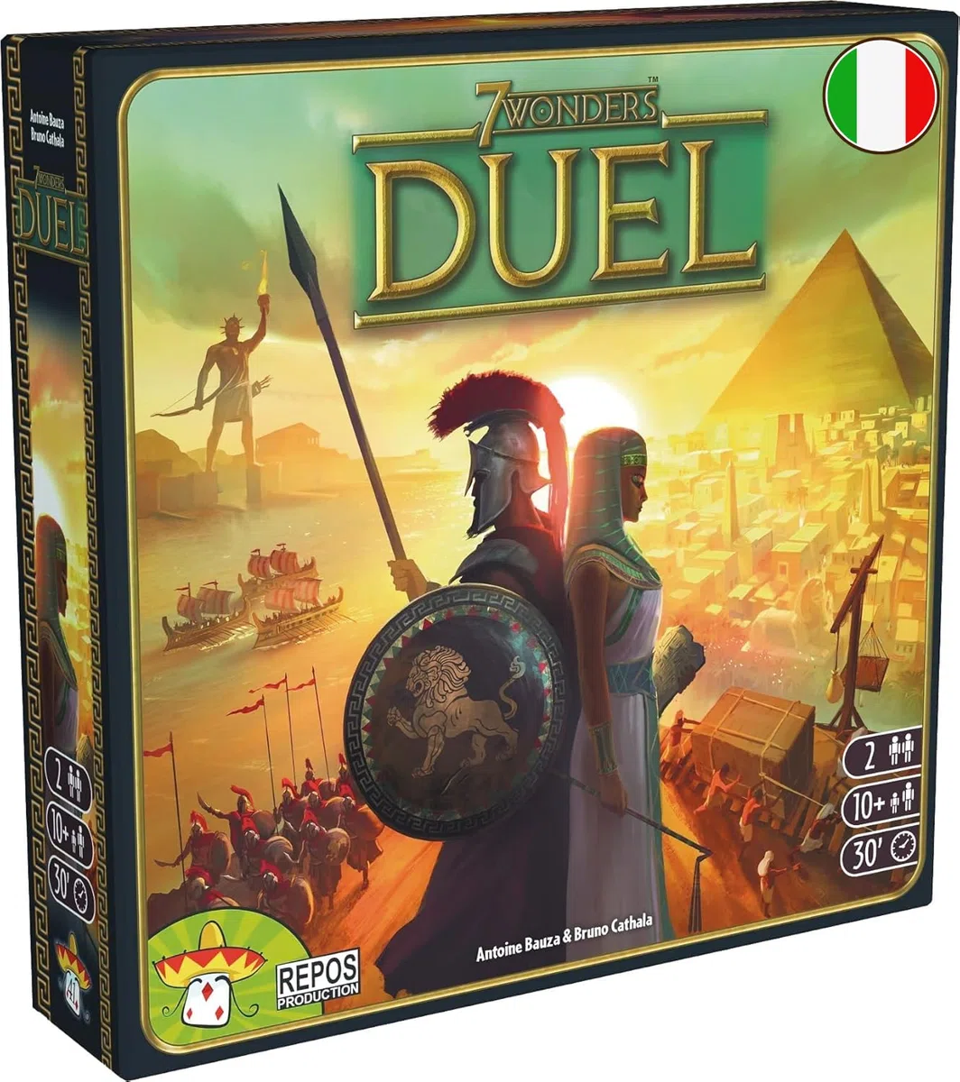 Asmodee - 7 Wonders Duel - Gioco da Tavolo di Strategia Per 2 Giocatori, Carte da Gioco modalità Duello, 10+ Anni, 30 min, Edizione In Italiano