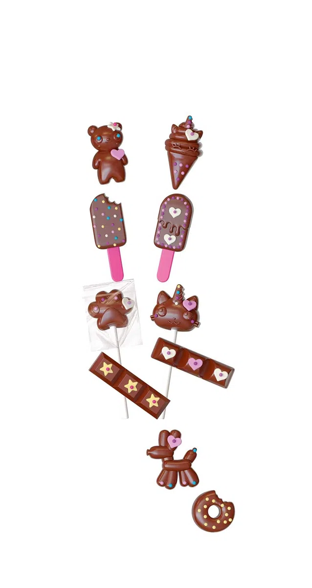 Mini Delices Il Mio Super Laboratorio del Cioccolato 5 in 1, Cucina Creativa, a Partire da 6 Anni, Lansay