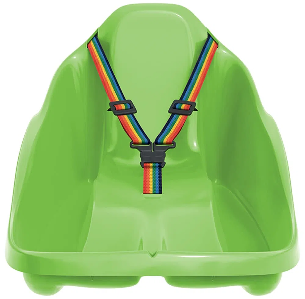Slitta per bambini fino a 3 anni con schienale, cintura di sicurezza e fune di trazione, per bambini bob, slittino da neve TOPO 72 x 37 cm