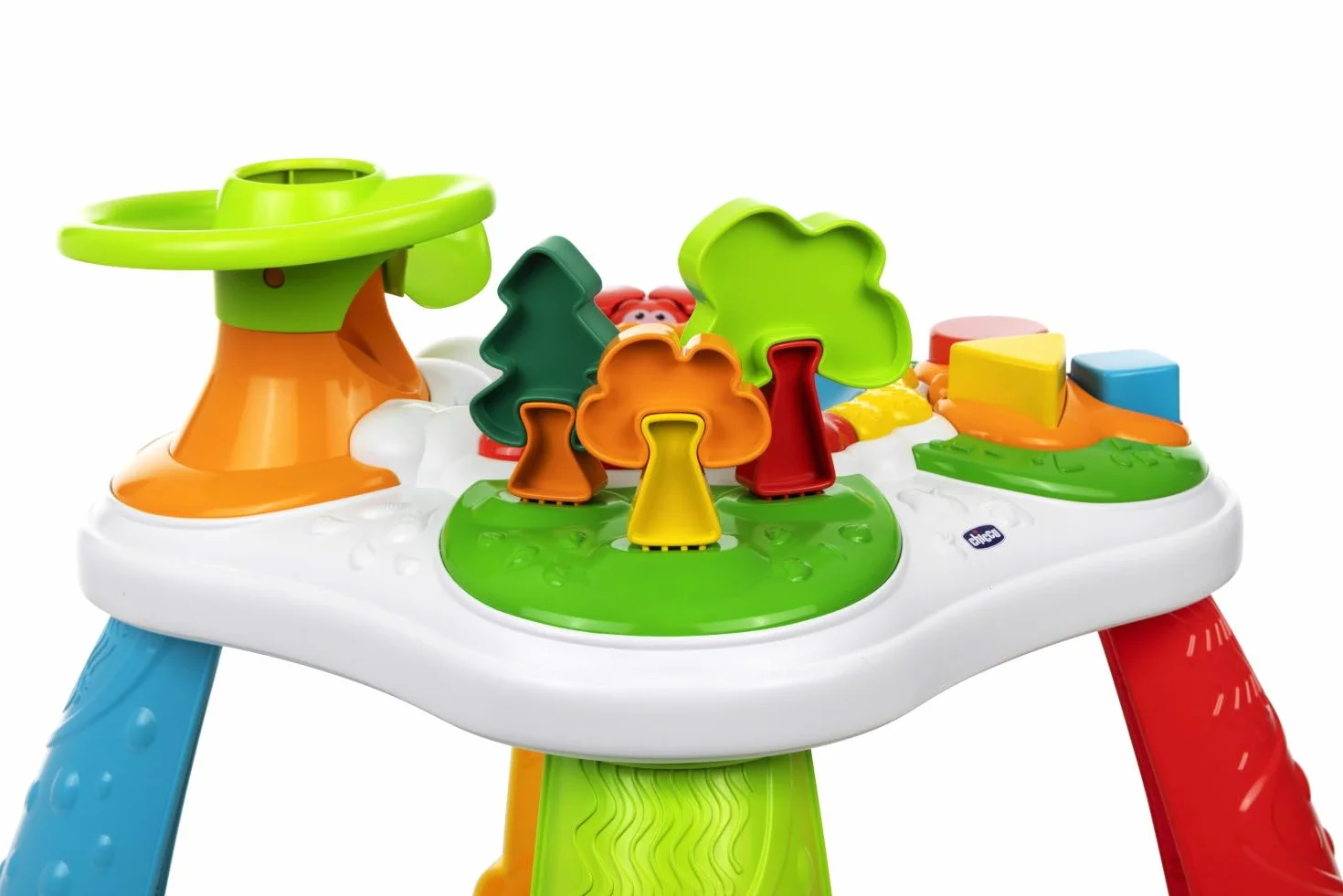Chicco Tavolo della Foresta, Tavolo con attività Manuali ed Elettroniche, Gioco Educativo Interattivo, con Luci e Suoni, Forme e Incastri, Giochi Bambini, 12 Mesi - 4 Anni