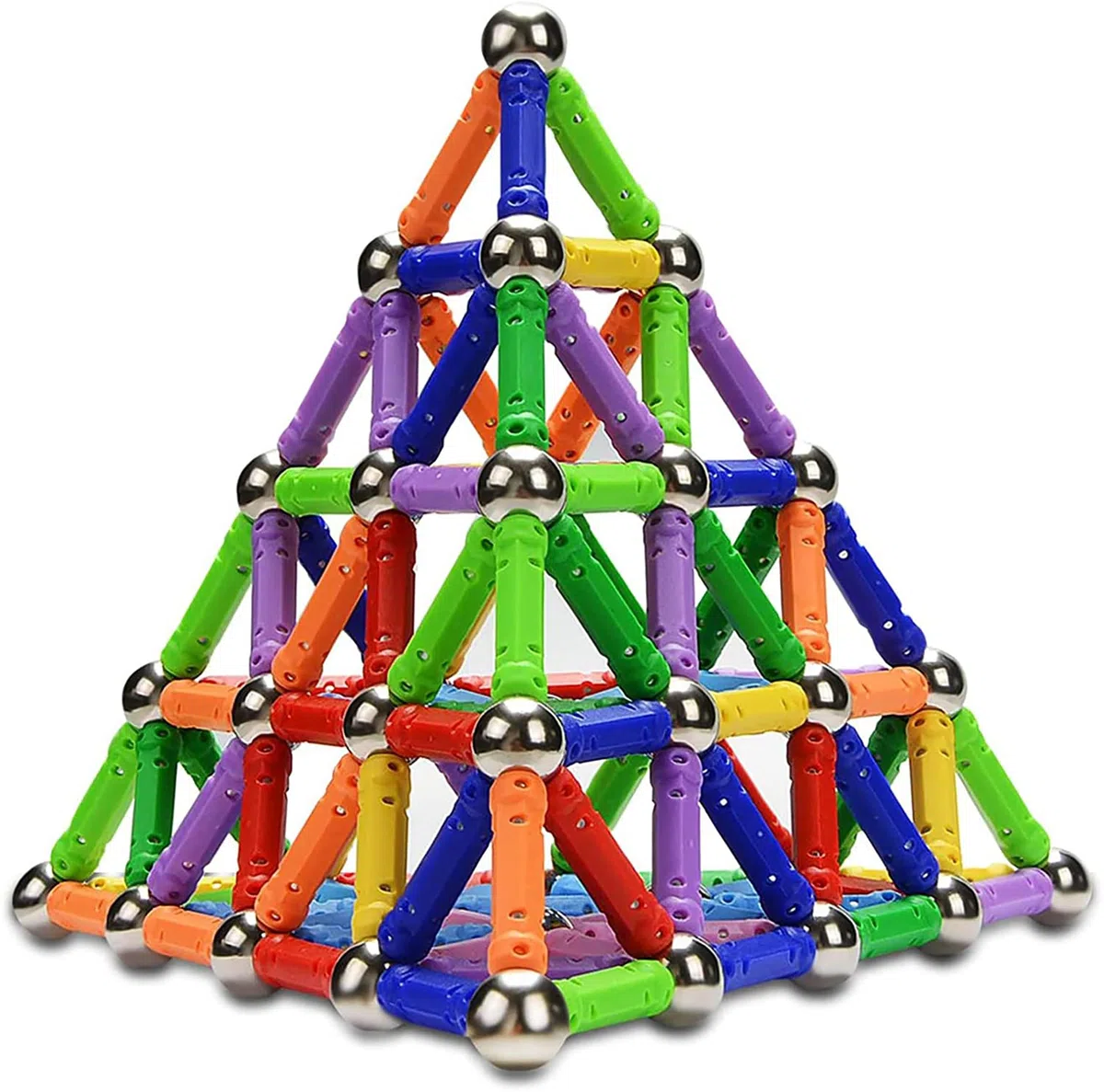 Bastoncini magnetici, Bastoncini magnetici e Sfere 140PCS, Bastoncini magnetici da Costruzione, Giocattoli magnetici da Costruzione, Bastoncini magnetici Bastoncini educativi per Bambini