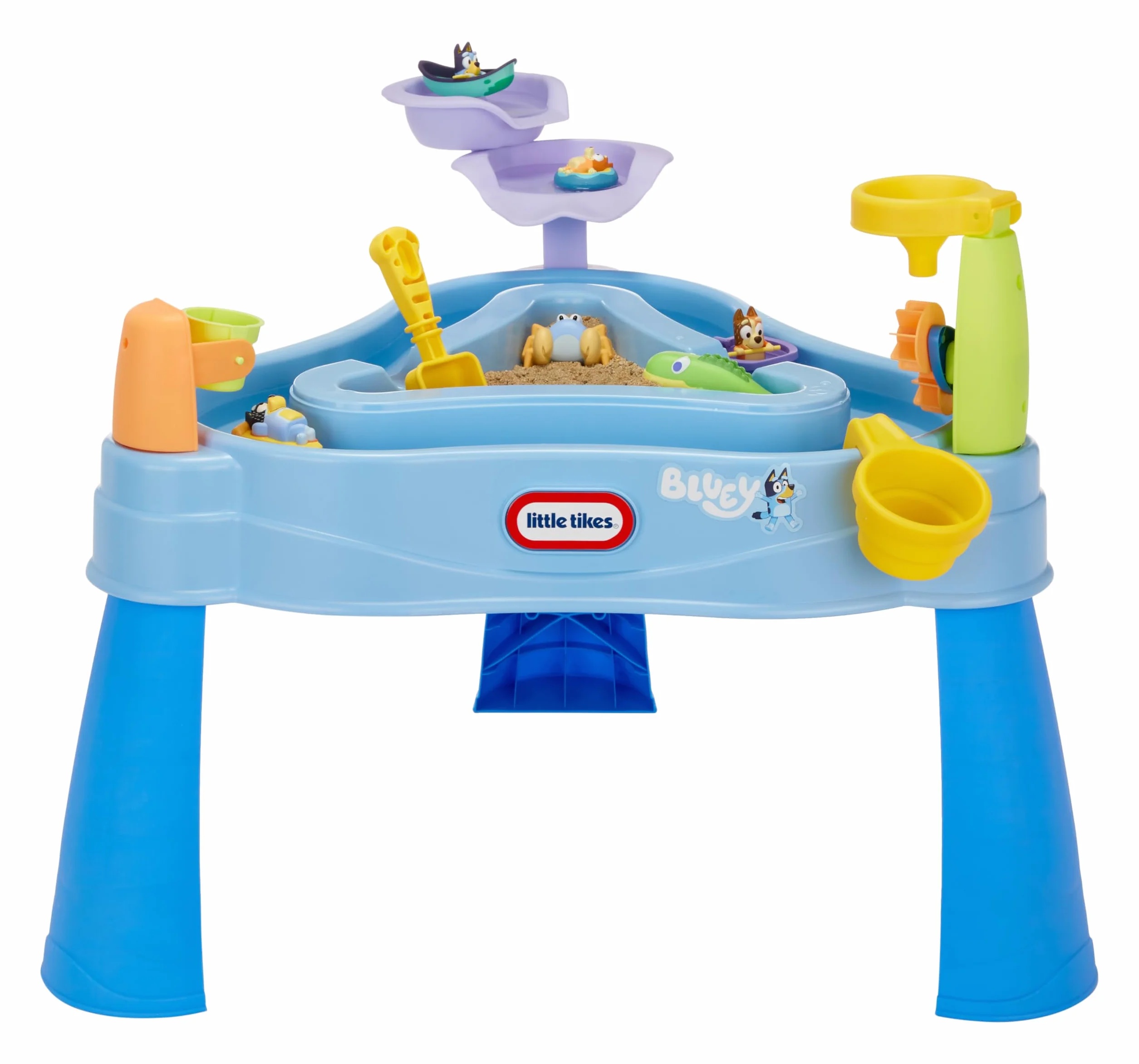 Little tikes Bluey Beach Water Table - Fornita con 6 Accessori, Gioco Attivo per Bambini e Bambine - età 1-6 Anni