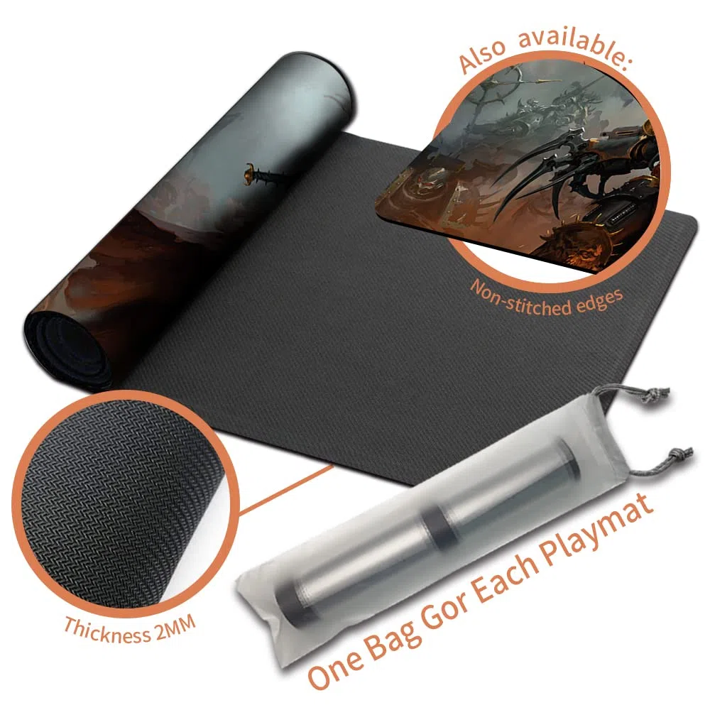 Four leaves MTG - Tappetini da Gioco + Borsa Impermeabile Gratuita MTG, Dimensioni 60 x 35 cm, MTG Mouse Pad Compatibile con MTG TCG CCG (Abaddon, The Despoiler-JH)