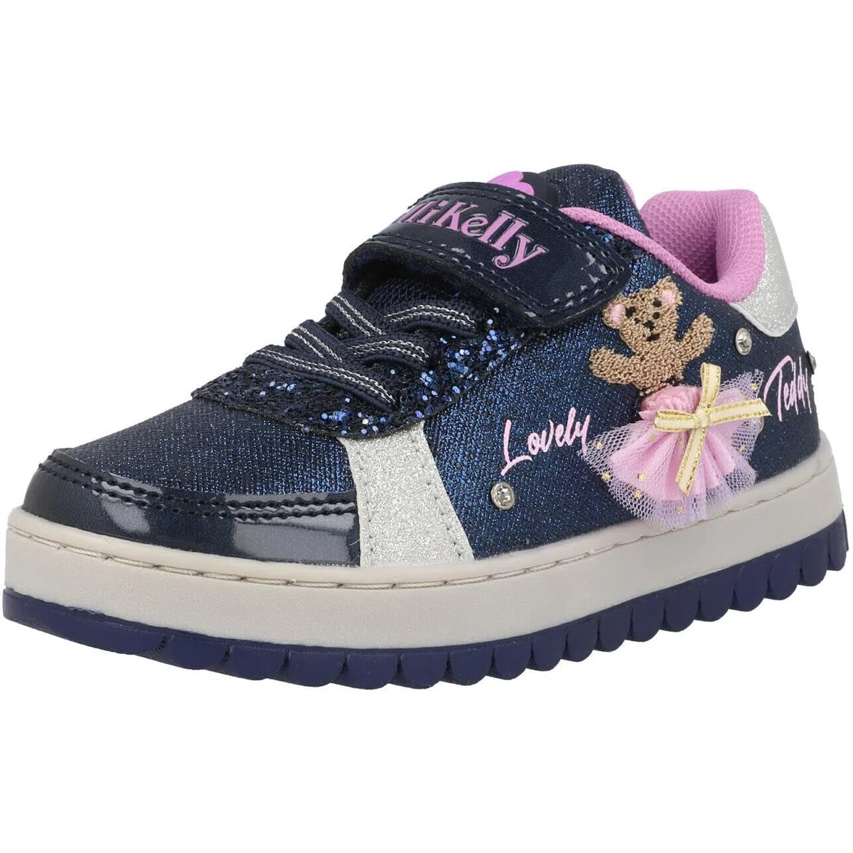 Lelli Kelly Scarpa Blu Mille Stelle Dance Orsetto tutù Intercambiabile LKAA5210 con Jingle e luci (Blu, Sistema Taglie Calzature EU, Bambino Piccolo (2-5 Anni), Numero, Media, 26)