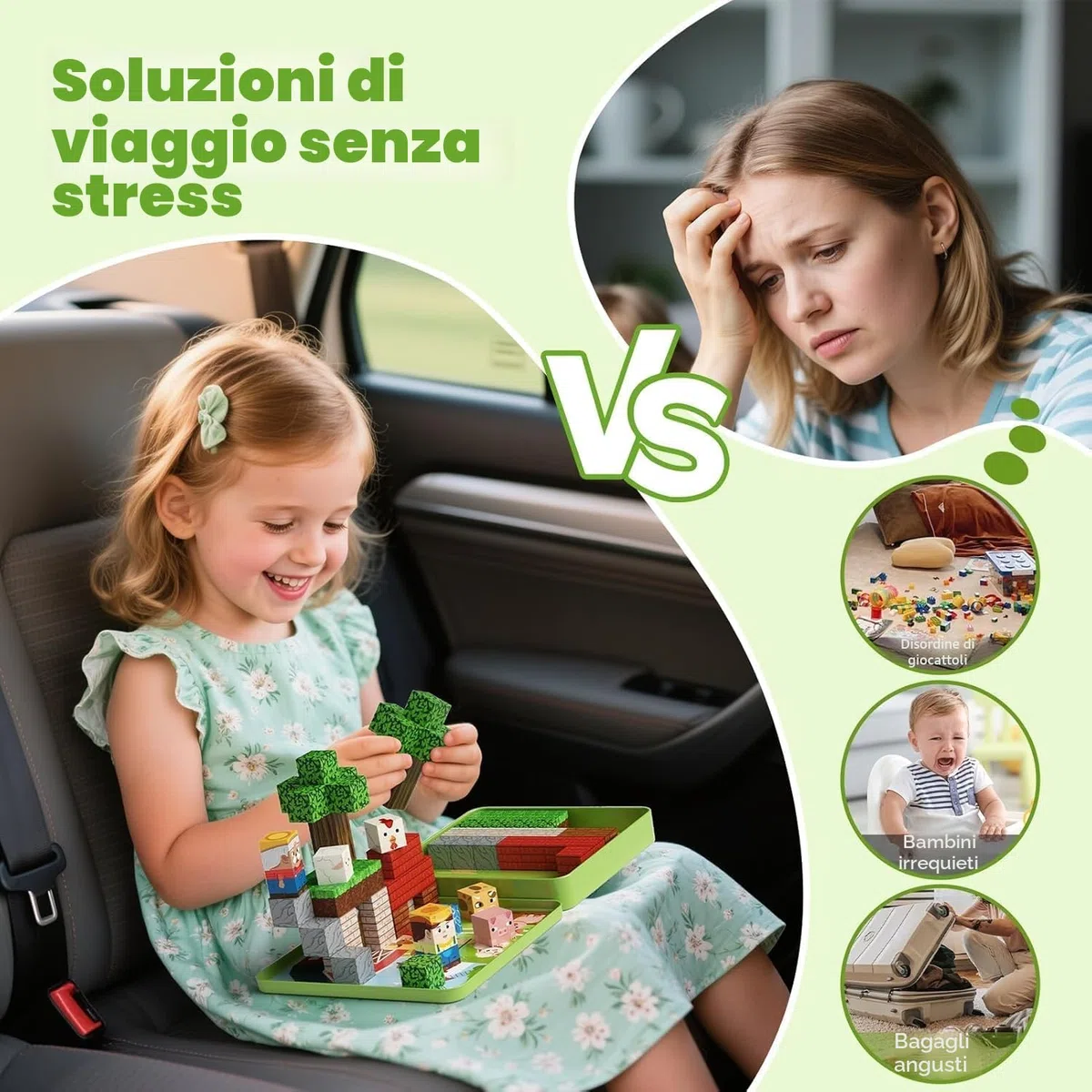 Giocattoli da viaggio a blocchi magnetici, 49 pezzi di blocchi da costruzione magnetici per bambini da 3-8 anni, giocattoli da viaggio per l'apprendimento prescolare STEM (Tema della fattoria)