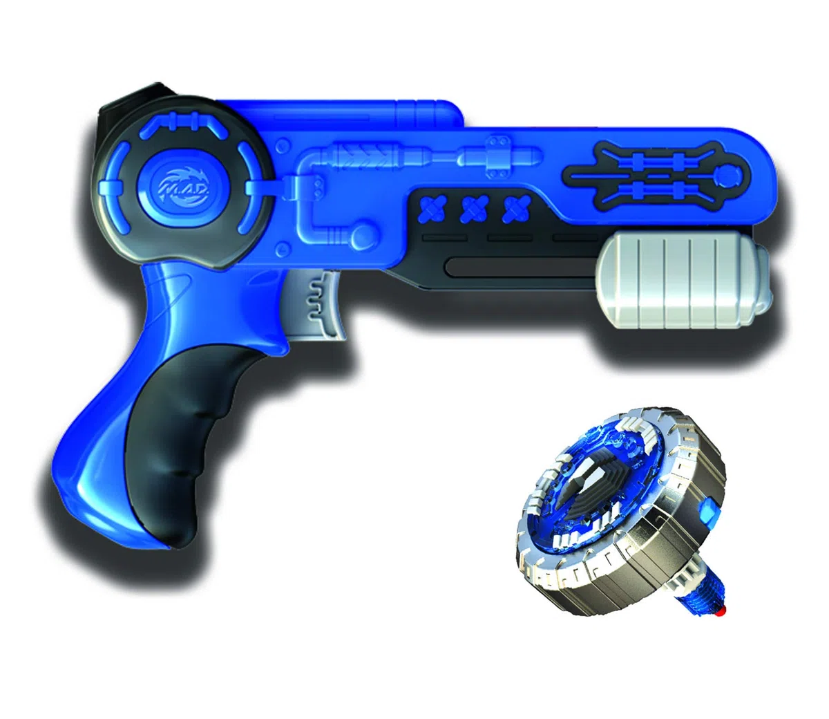 SPINNER MAD Launcher con 1 coperchio incluso, disponibile in 4 colori, giocattolo compatibile con l'intera gamma, a partire da 5 anni, NC