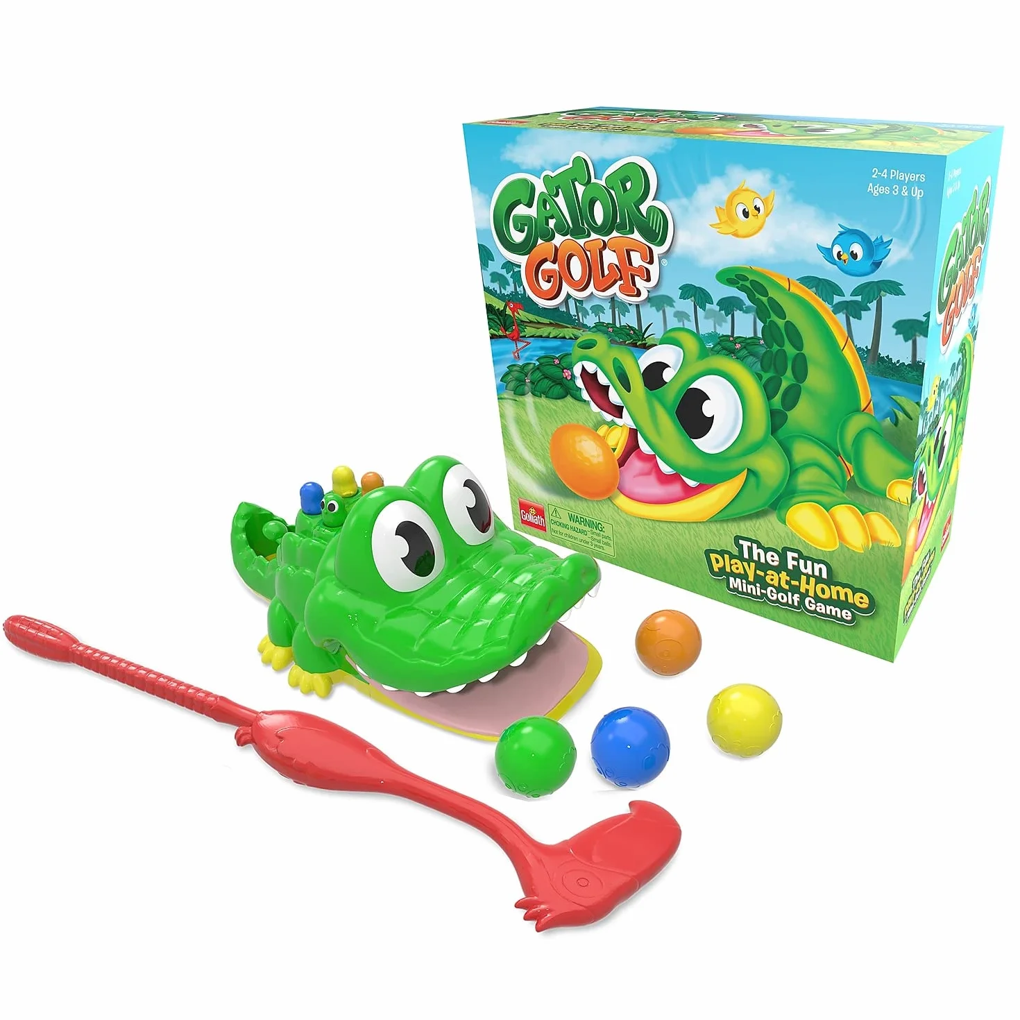 Goliath Games Gator, Play-at-Home, mini golf, gioco per bambini dai 4 anni in su, 27 x 27 x 12,5 cm