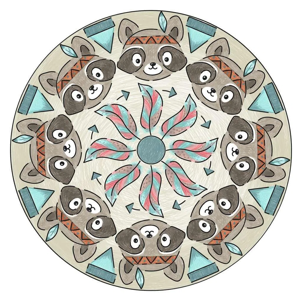 Ravensburger - Mandala Designer Midi, Boho Style Disegnare 6+ Anni, 200191