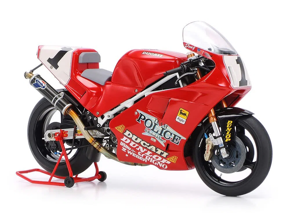 Tamiya 4950344992546 300014063-1:12 Ducati 888 Superbike 1993, Rosso