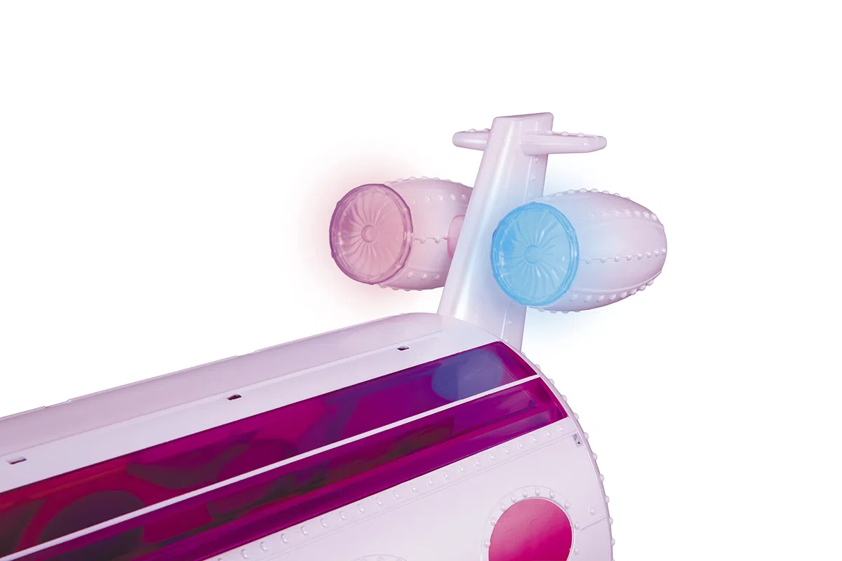 L.O.L. Surprise! OMG Aereo 4-in-1 - Aereo con 50 sorprese Inclusi Accessori - Si trasforma in Auto, Studio di Registrazione e Cabina di missaggio - da Collezione - per Bambini dai 4 Anni in su