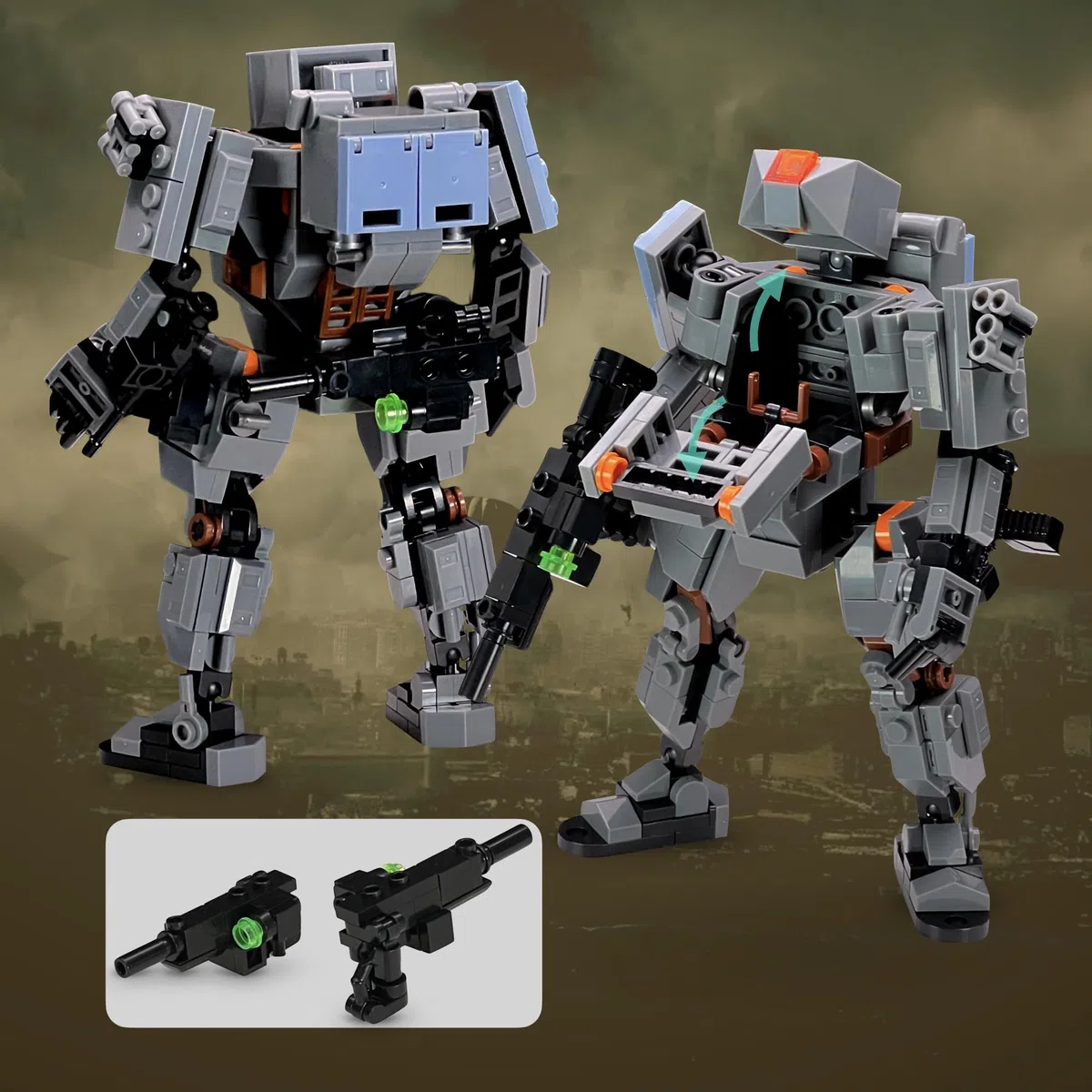 MyBuild Forze armate Alpha Core 5029 - Mech tattico versatile con carichi modulari | Modello di robot articolato | Età 14+
