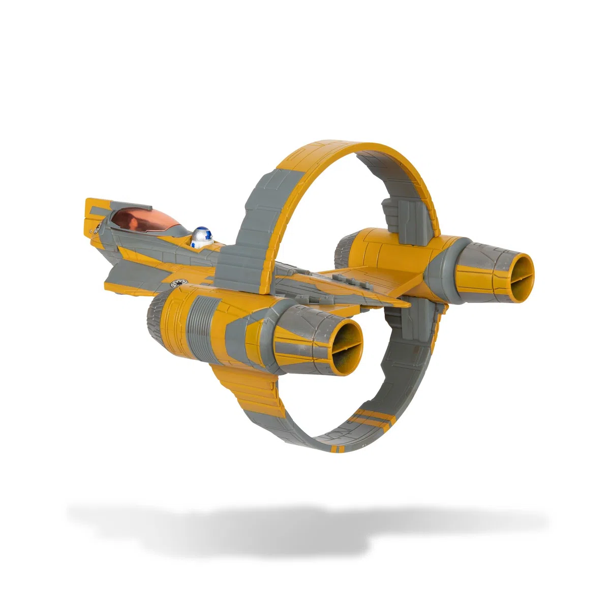 Bizak Star Wars 62610039 Micro Galaxy Squadron Anakin Skywalker's Jedi Starfighter - Veicolo di classe Starfighter 12 cm con figure da 2,5 cm