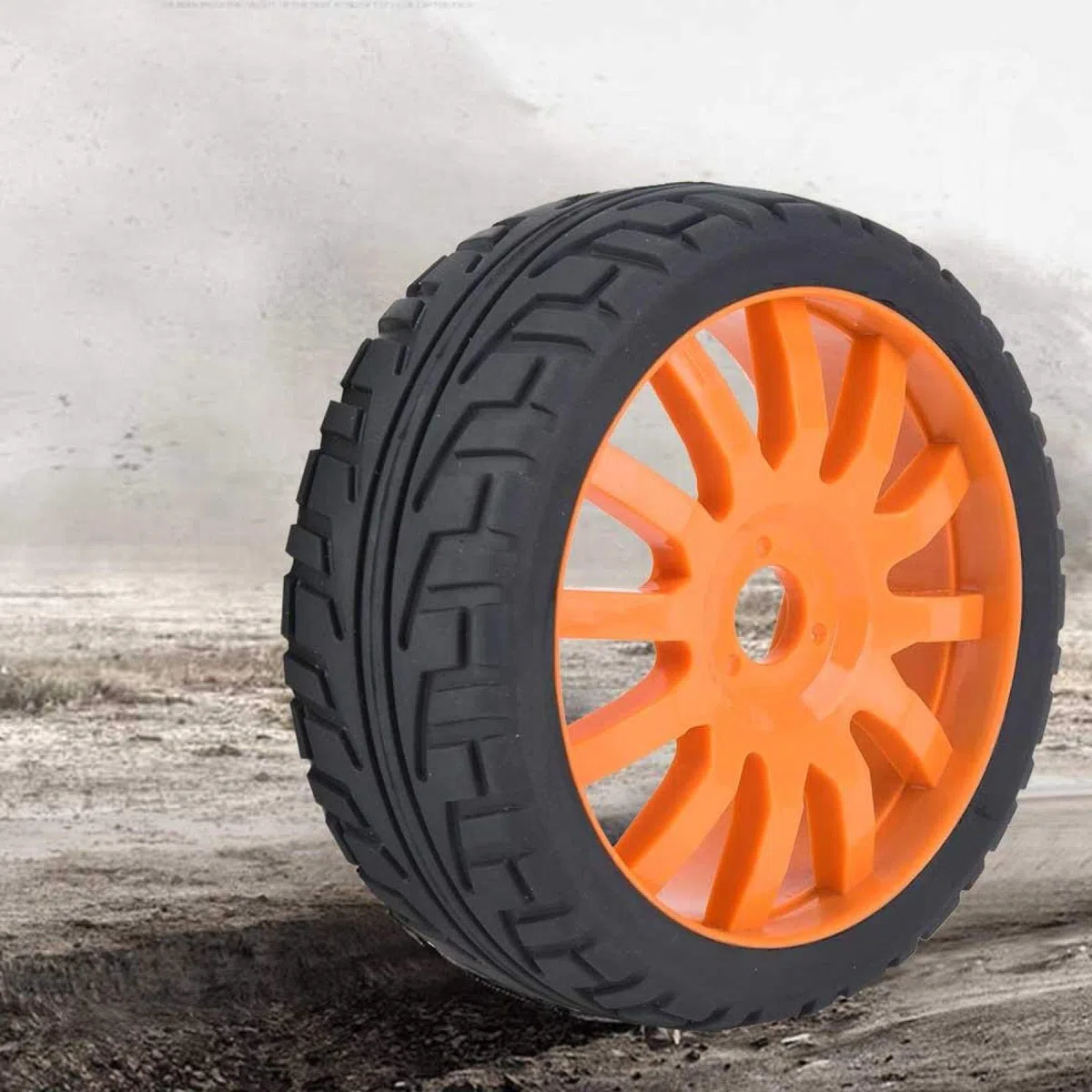 Pneumatici Auto Rc, 1/8 Fuoristrada Ruote Gommate e Veicoli Parti Ruota per Gomma del Camion Accessorio Buggy Corsa Pezzi in Modello di Telecomandato Carrello Ricambio Gomme Mozzo Wheel Anteriore