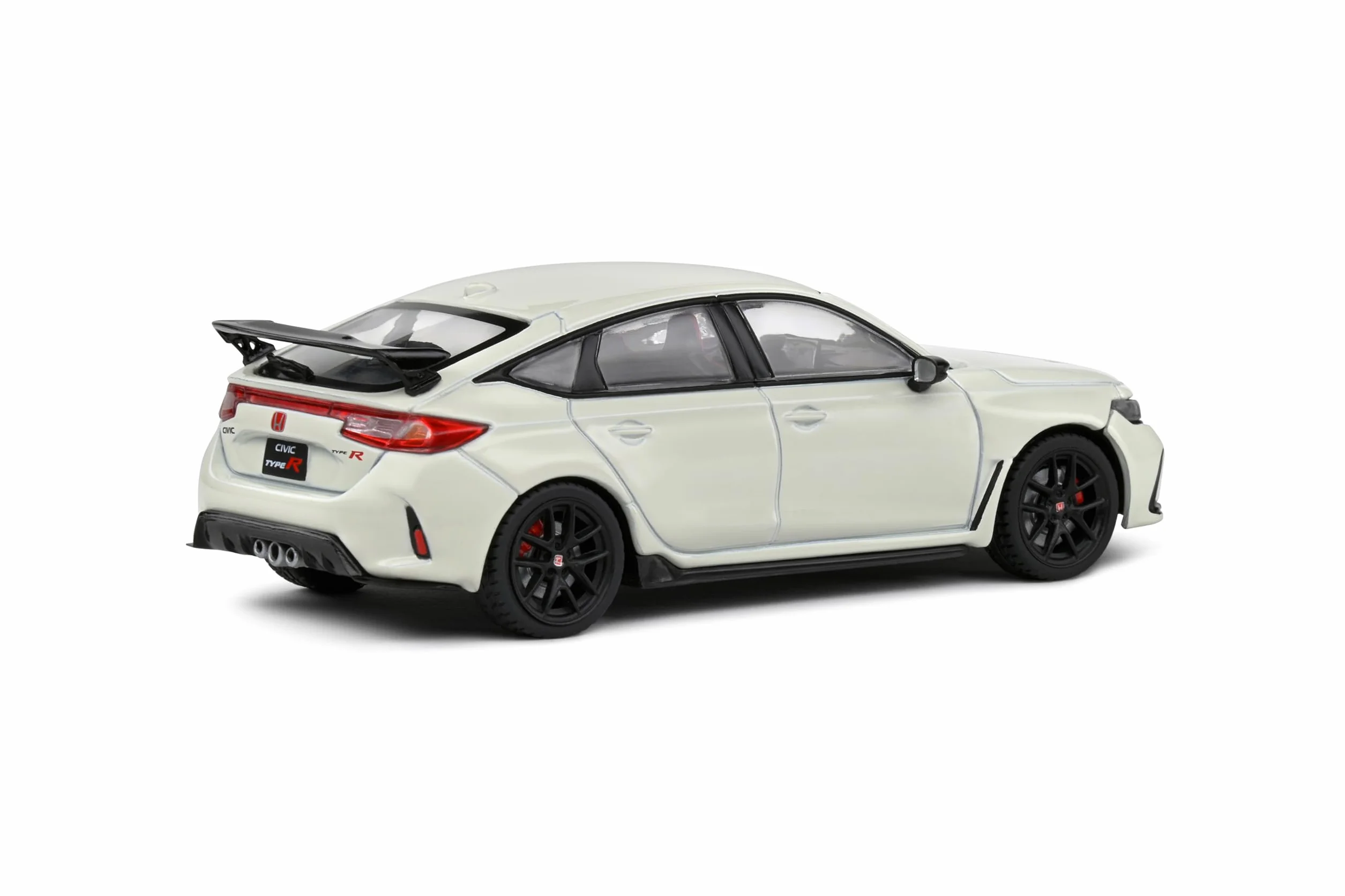 Solido 1:43 Honda Civic Type R 2022 Bianco - Die-Cast Modellino Auto Cartone Finestra con Base in plastica 421438110