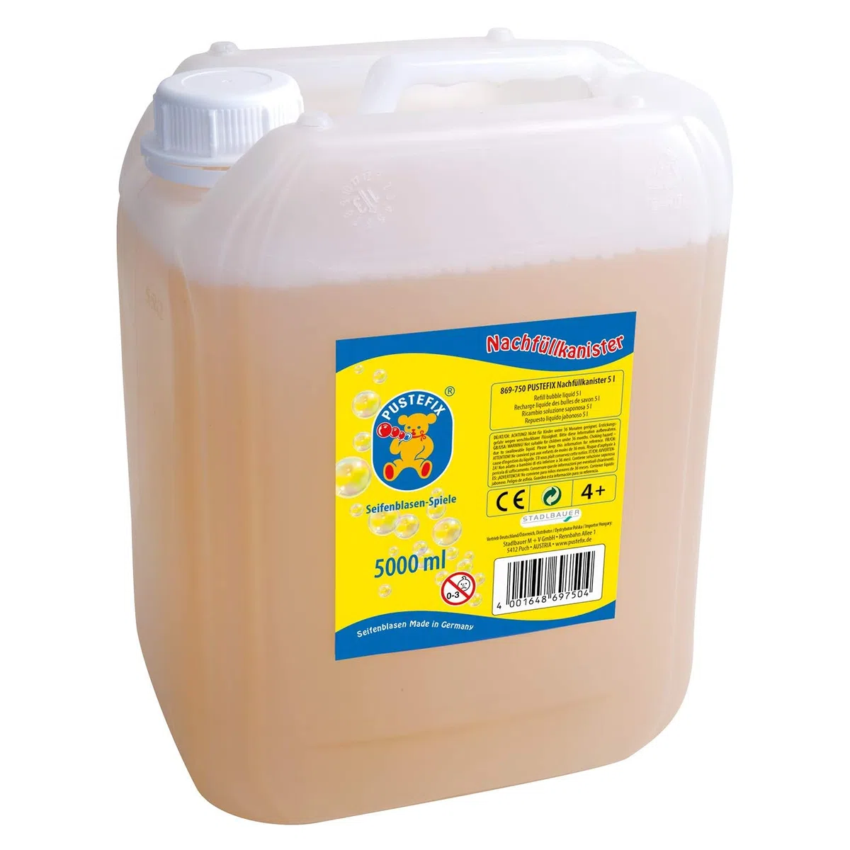 Pustefix 420869750 - Soluzione per bolle di sapone, 5 l