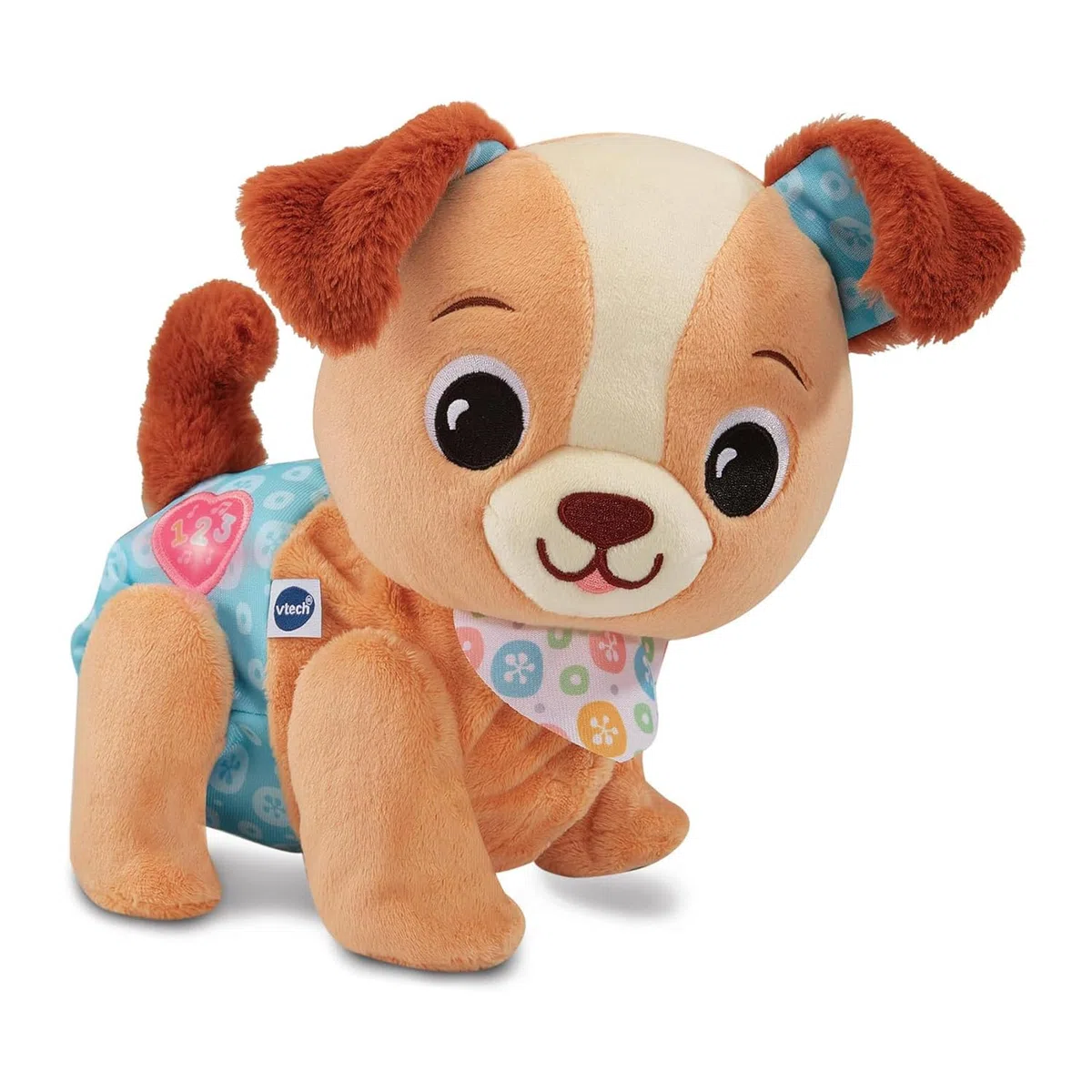 VTech Milo Scodinzolo e Cammino, Peluche Interattivo con 3 Canzoni e 15 Melodie, Coda che si Muove, Sviluppo Sensoriale, Spegnimento Automatico, Lingua Italiana, Batterie Incluse, 9-36 Mesi