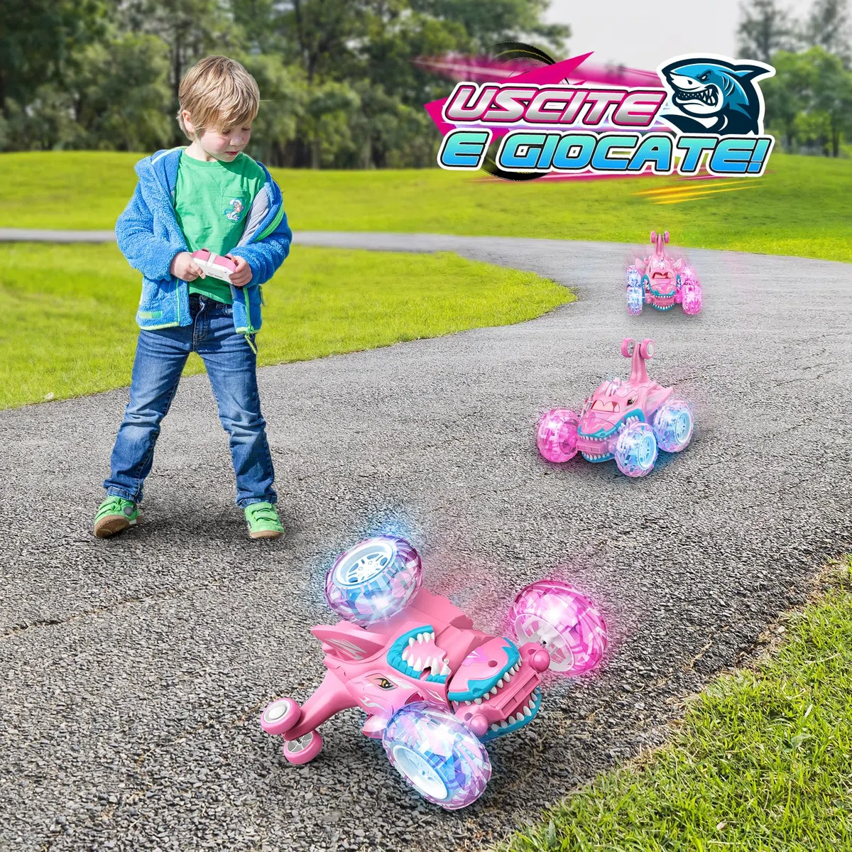 Dislocati Macchina Telecomandata, Monster Truck Radiocomandata per Bambini 3-10 anni - Regalo Perfetto per Bambina e Maschio