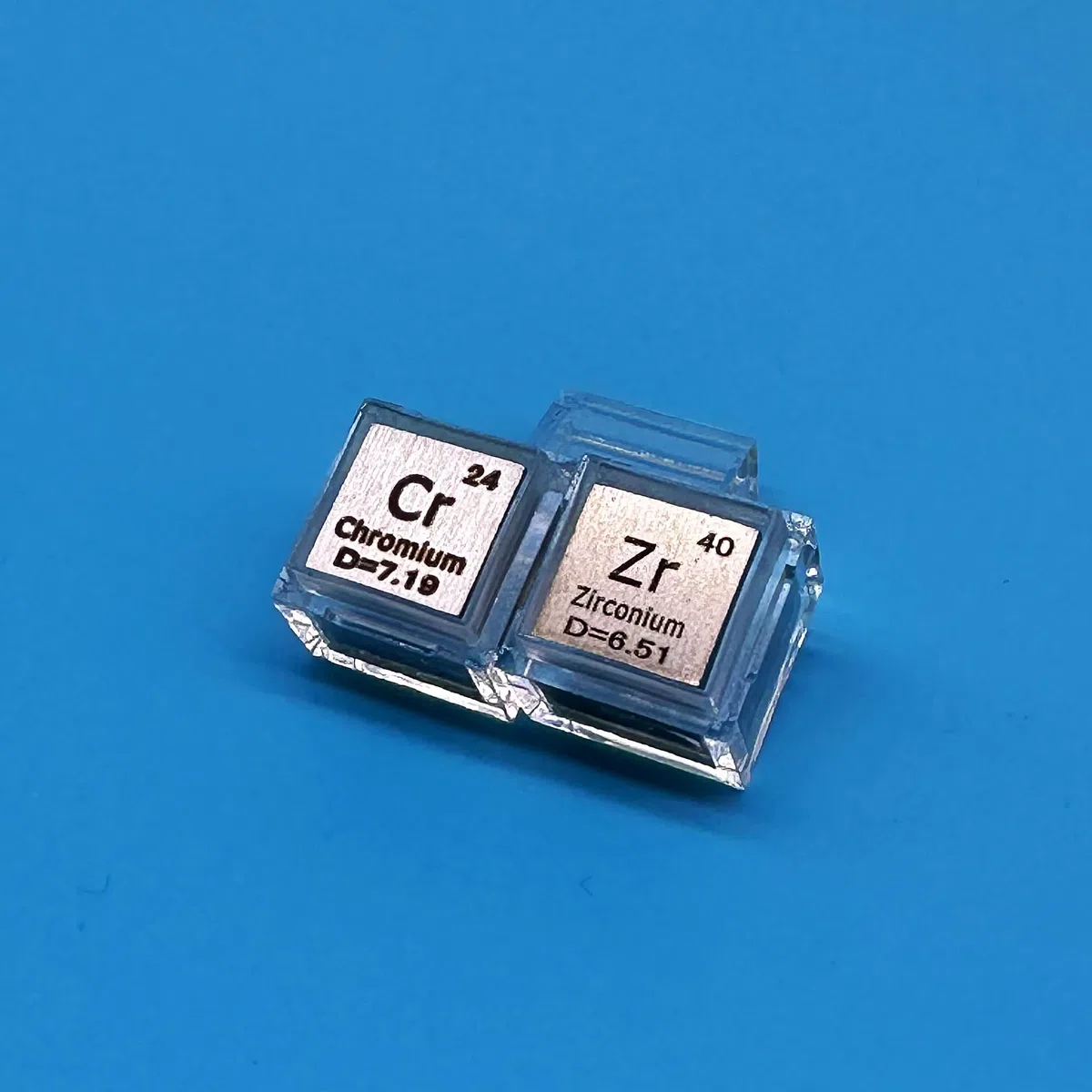 Scatole acriliche per cubi elementi, custodia trasparente per collezioni di elementi cubici a densità, 10 mm (20)