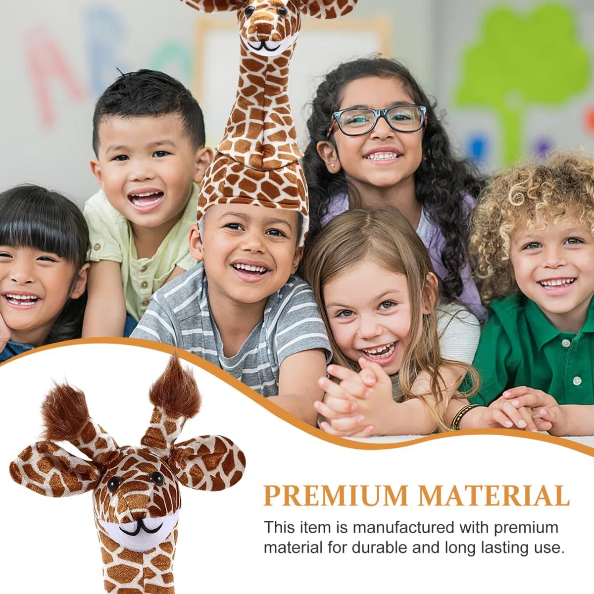 TOYANDONA Costume da giraffa, cappello per prestazioni interattive, per genitori e divertimento durante feste e celebrazioni, feste a tema, Halloween