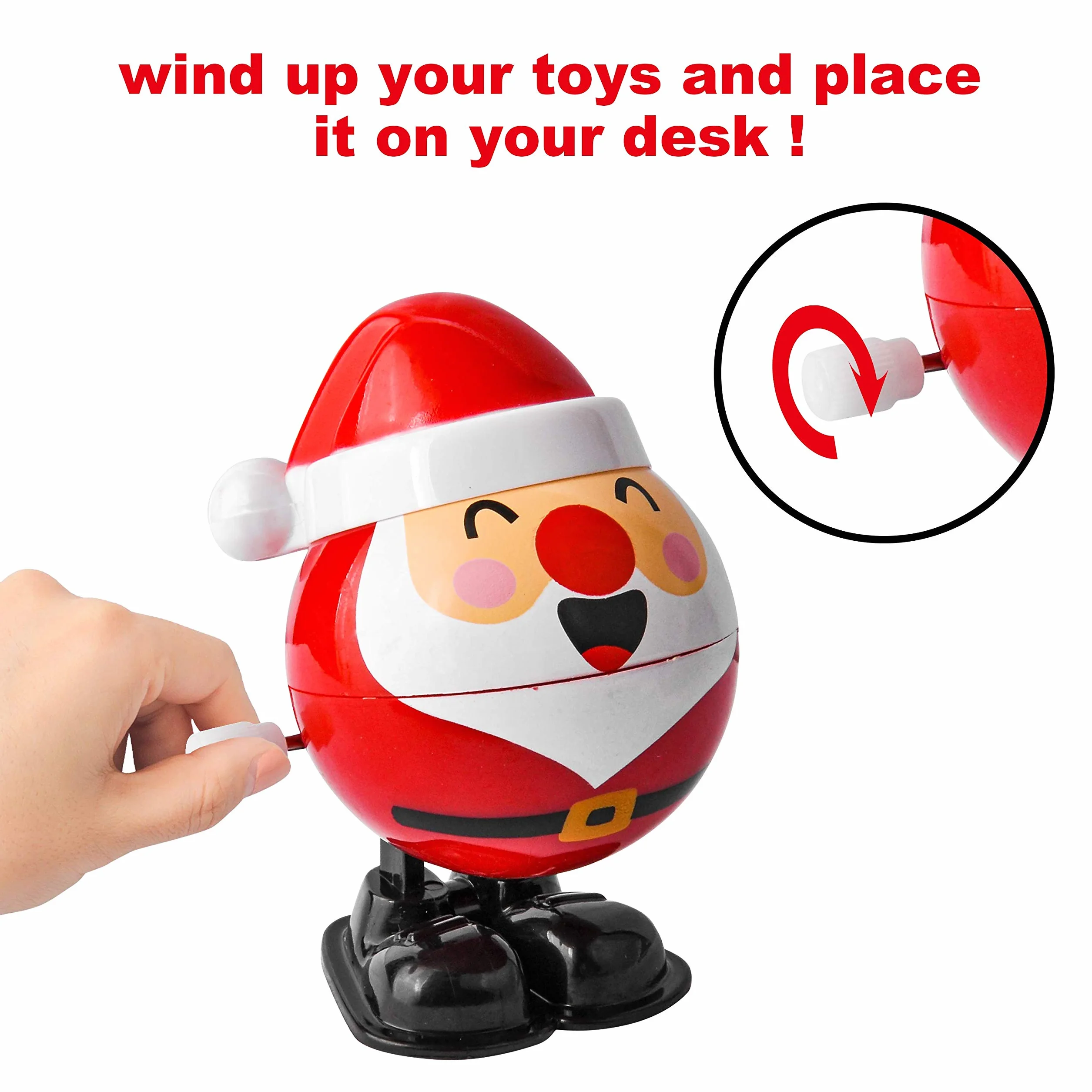 JOYIN 18 Pezzi di Giocattoli a Molla Giocattoli a Carica orologeria Accessori Assortiti per Natale Festa Regalo