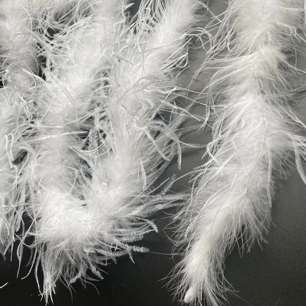 Sowder, Boa in piume di struzzo, lunghezza 182,9 cm, per decorazione di matrimonio/feste, con piume