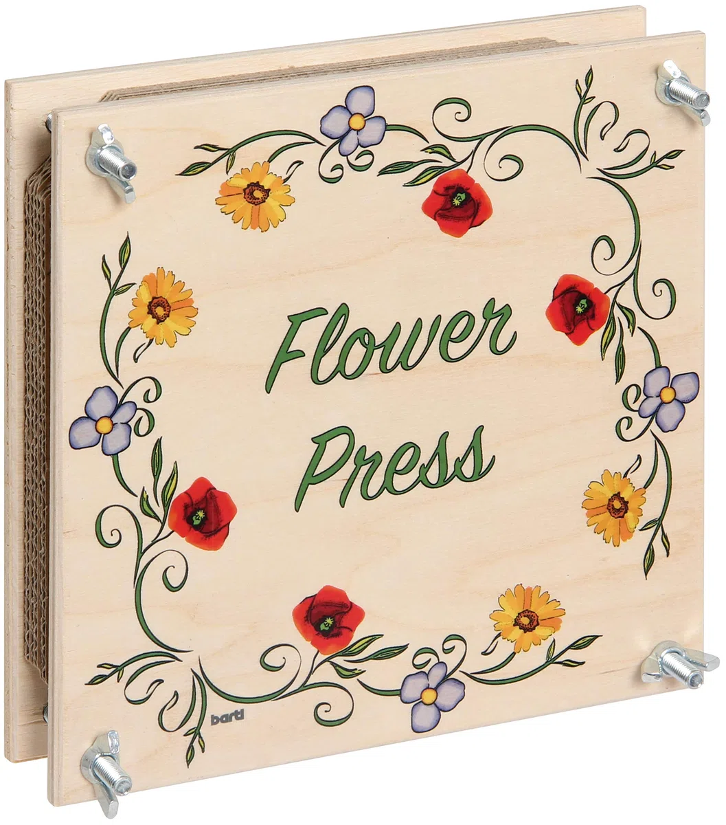 Bartl Pressa per Fiori in Legno 19 cm x 19 cm Colorato - Flower Press.