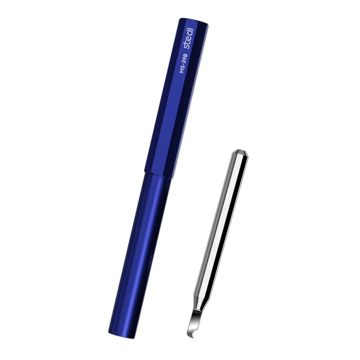stedi Modello Scriber, lame in acciaio al tungsteno 0,15 mm, linea pannello, per modellazione hobby, modello in scala RG, kit modello Gundam, per linea di scrittura, inciso, resina, blu