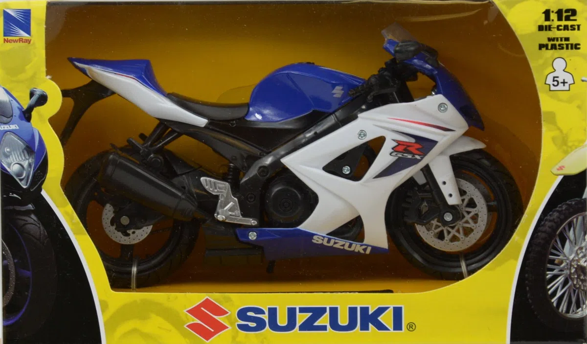 NewRay - Modellino di moto Suzuki GSX R1000 2008, colore casuale