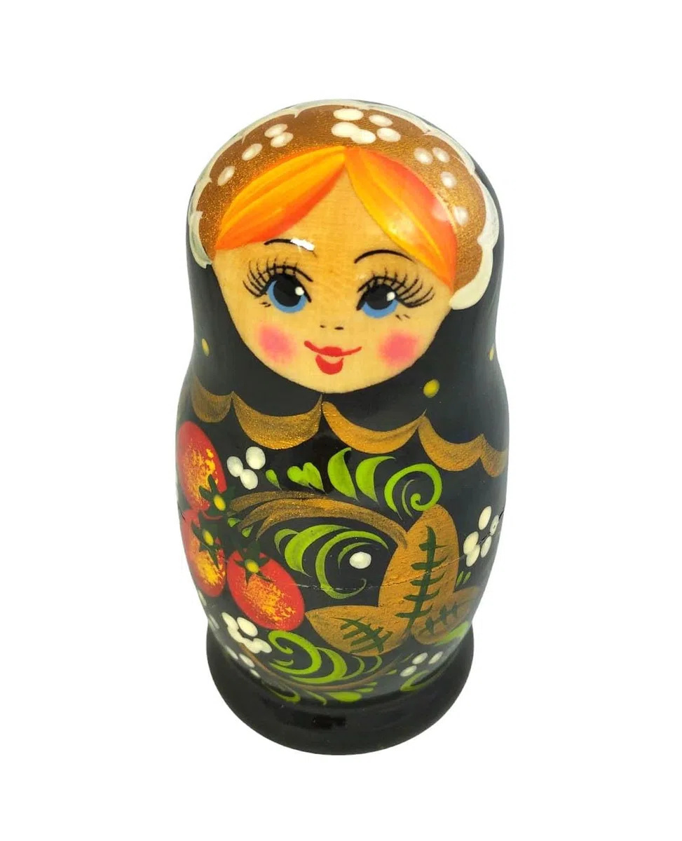 Matrioska Matrioska Babushka 11 cm di altezza - 5 bambole in legno - Rukauf Rossijanotchka - Diversi motivi