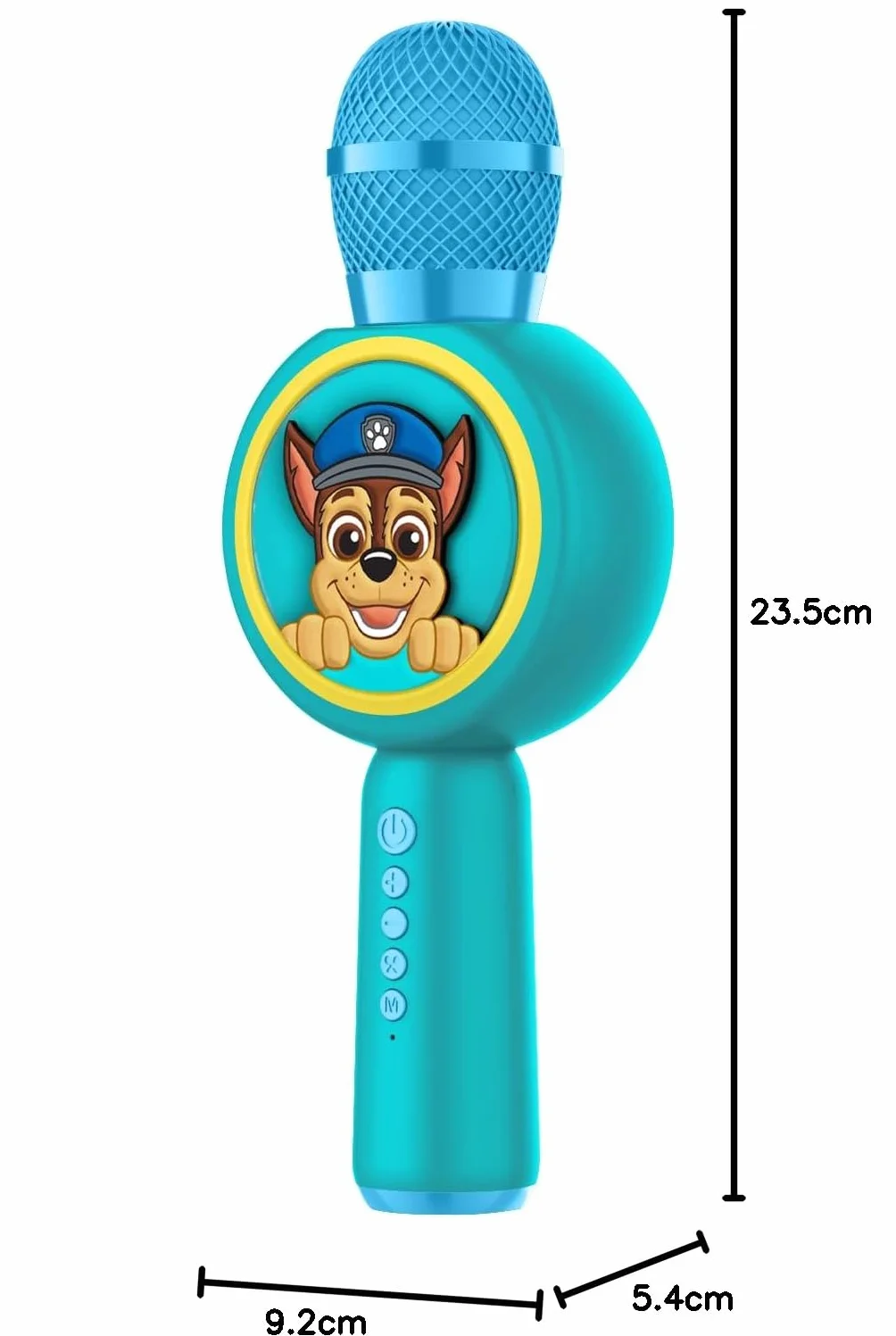 OTL Technologies PAW263 Paw Patrol Popsing - Microfono wireless per karaoke con modalità cambia voce, con luce LED, colore: blu