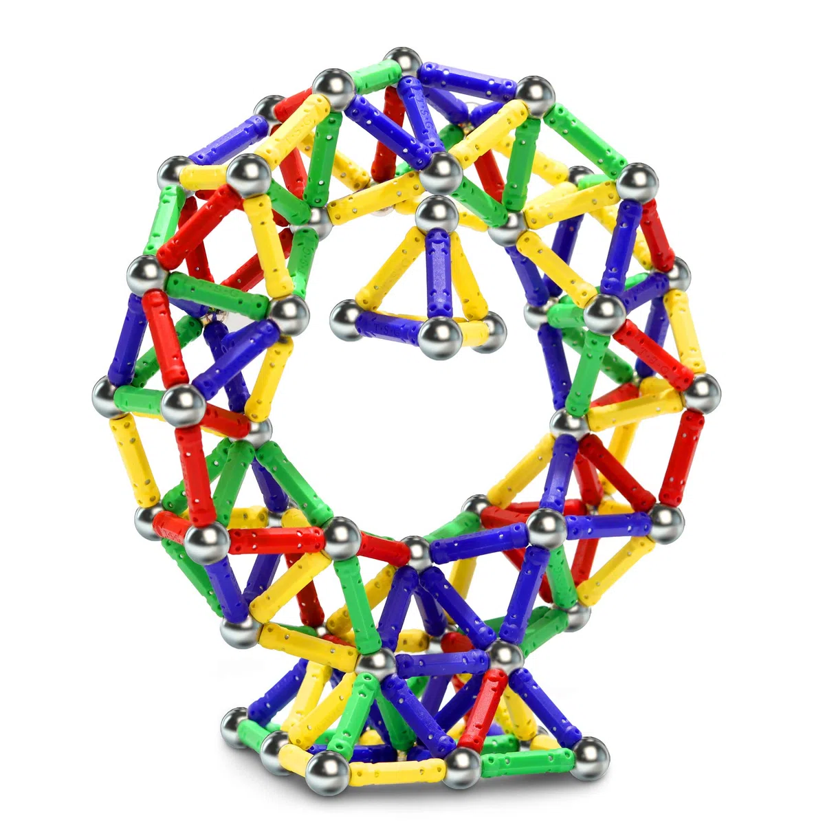 144 Pezzi Bastoncini Magnetici, Giocattoli Magnetici da Costruzione, Puzzle Blocchi Gioco Impilabile Magnete Kit Costruzione Giocattoli Educativi per Adulti & Bambini