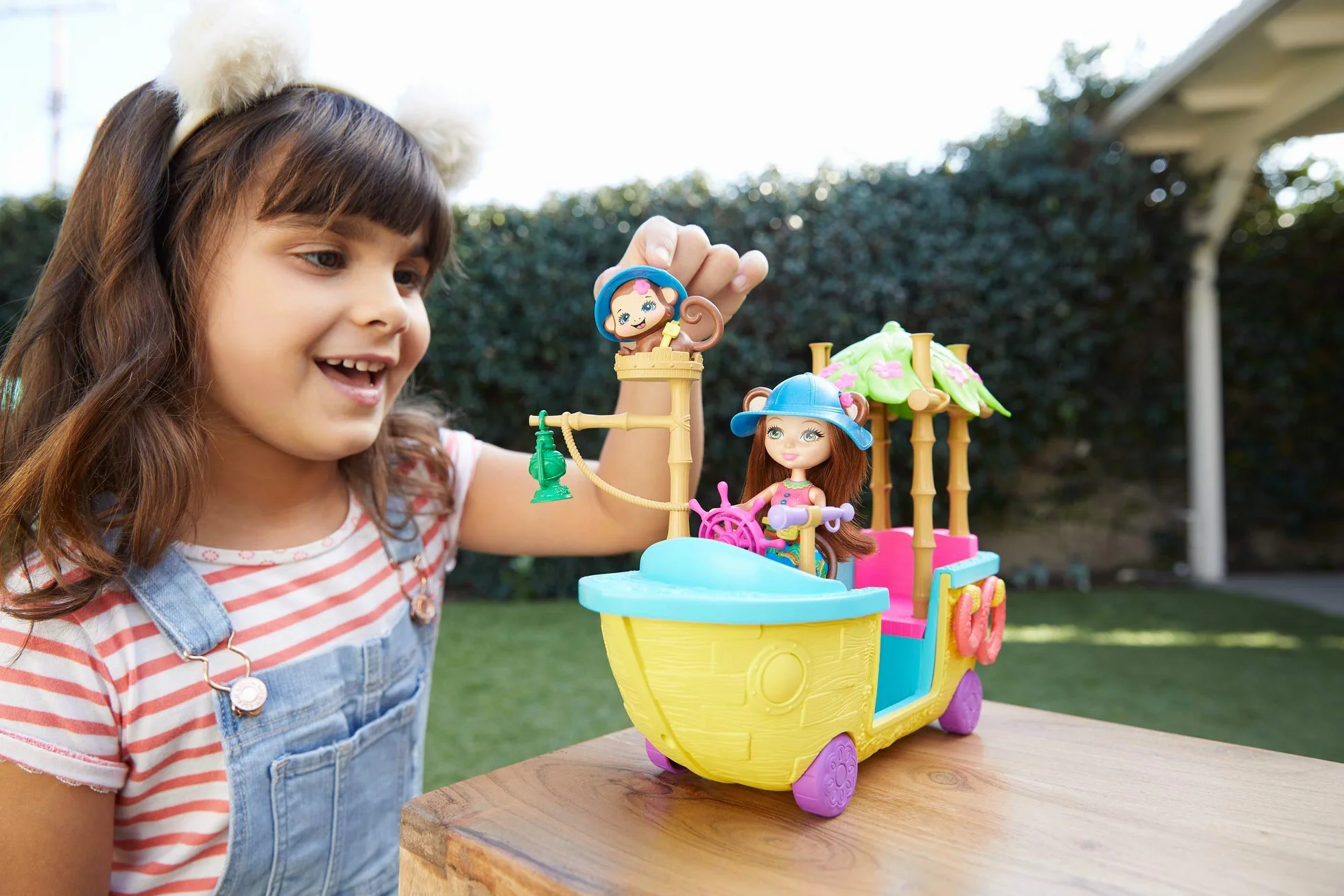 Enchantimals, Playset Barca della Giungla, Bambola e Accessori, Giocattolo per Bambini 4+Anni, GFN58
