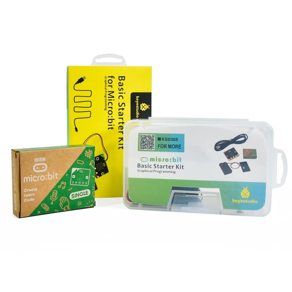 KEYESTUDIO BBC Micro:Bit Basic Starter Kit with V2.2 Microbit Board Graphical Programming STEM Kit